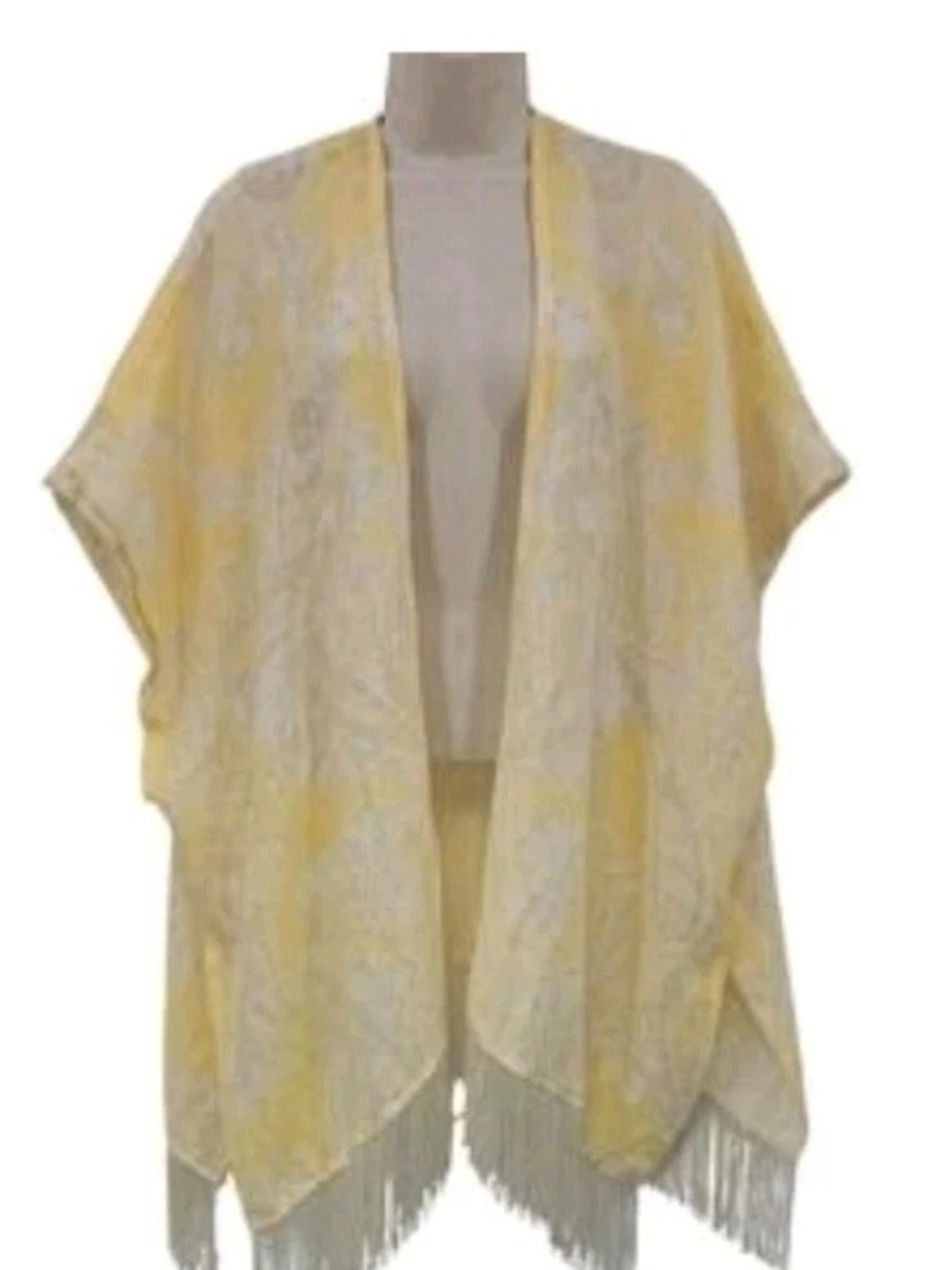 CHICO'S Linen Ruana Kimono Cardigan